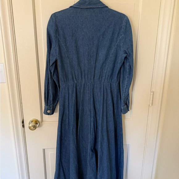 Vintage 100% Cotton Denim Dress | Heritage Equestrian Style - Picture 4 of 7